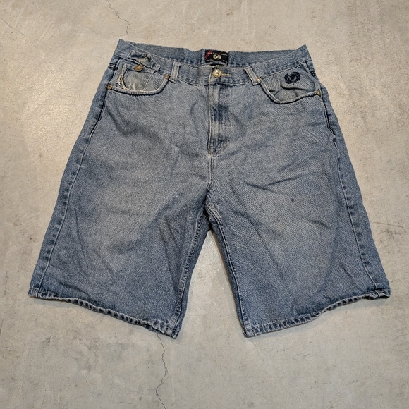 Y2K Phat Farm Denim Shorts Jorts Men's 38 (37x12) Flaw Designer Rap - Picture 1 of 9
